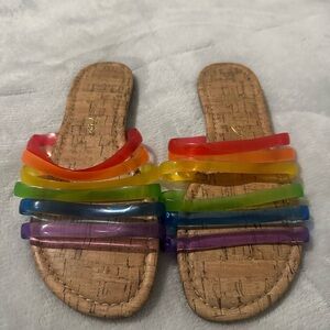 Rainbow Strappy Women's Sandals